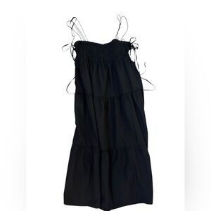 Zara Black Tie Midi Dress size Medium